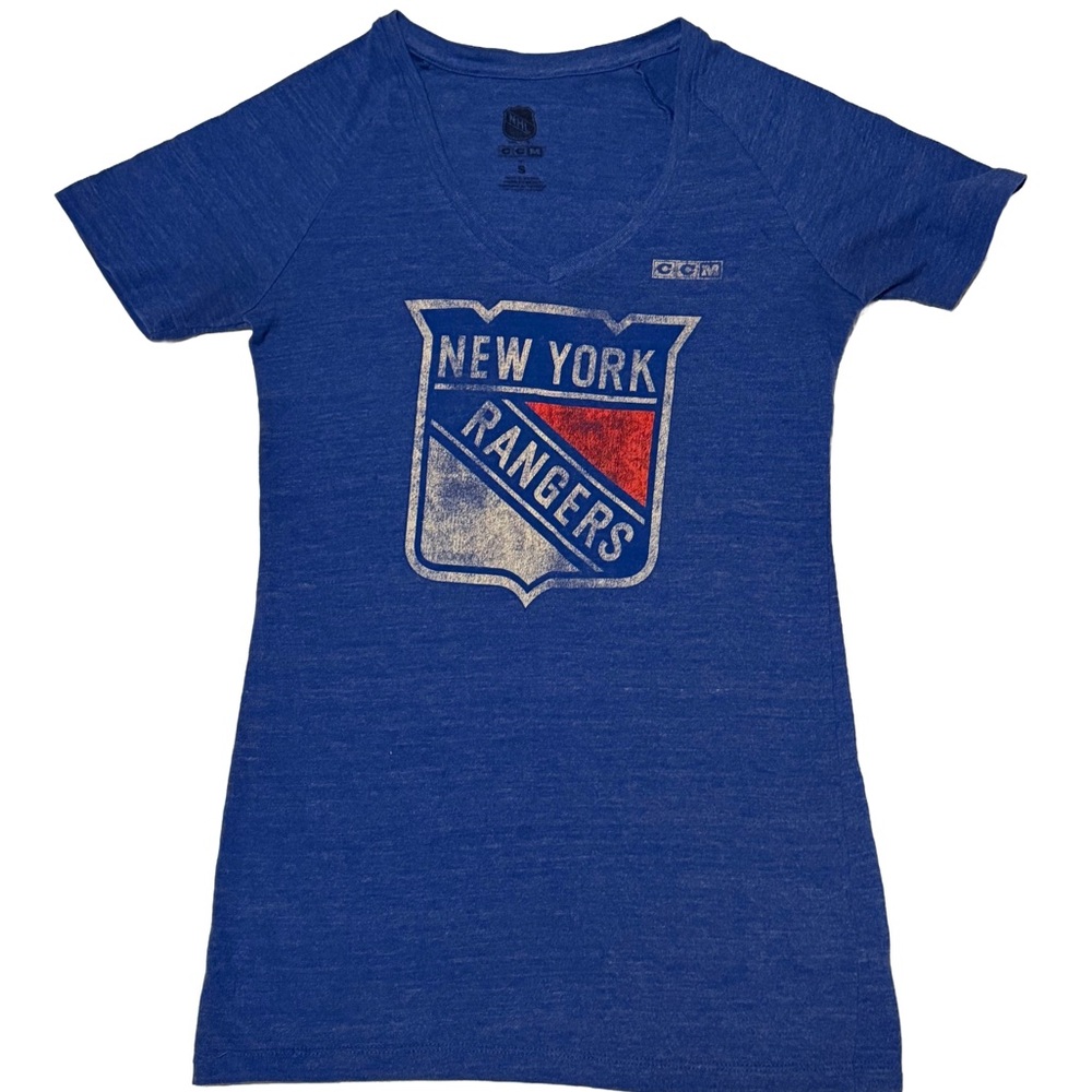New York Rangers Girls Blue Logo Tee